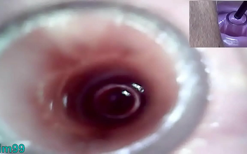 Experience the Sensual Thrills of Lesbian Cervix Play and Peehole Fucking with a Massive Dildo!