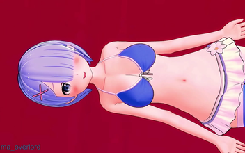 Rem's Alluring Bikini and High Socks Look!