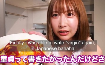 Revealing Hot Tip - Cooking with a Naked Apron - JAV Beauty Prepare Omelet Rice!