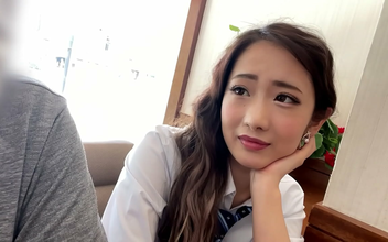 JK, the Sexy Gal with the Short Skirt - Flirting and Cowgirl Position