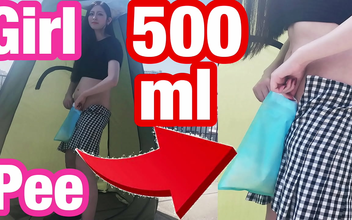 Outdoor Adventure with a Slender Japanese Beauty - Handjobs, Peeing, and Portable Toilets