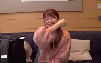 JAV Delivery Girl's Sexy Surprise - Legs in Black Pantyhose and Nipple Play!