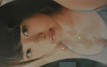Bukkake with AKB48's Mine Mukaiji - JAV Idol's Sensual Surrender