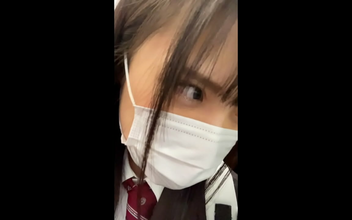 Unleash Your Desires with K-chan's Uniform Beauty in Shibuya [Long Black Hair, Pale Legs, and Sneaky Panties]