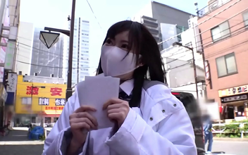 Wow, Sexy Signboard Girl with Big Tits in Tokyo! Experience Her Erotic Side