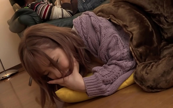 There's no escape from the devious prank in this kinky Japanese video featuring an enchanting gal in a kotatsu!